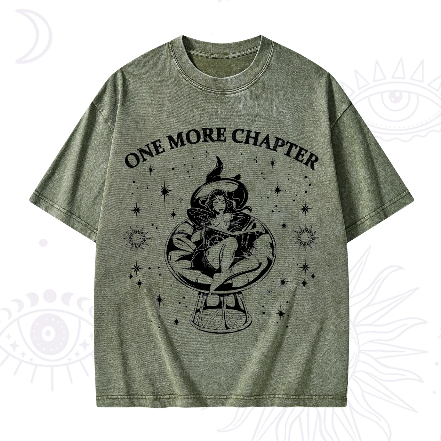 Purplehecate One More Chapter Books Washed T-Shirt