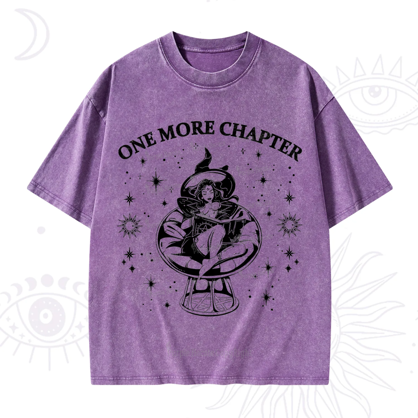 Purplehecate One More Chapter Books Washed T-Shirt