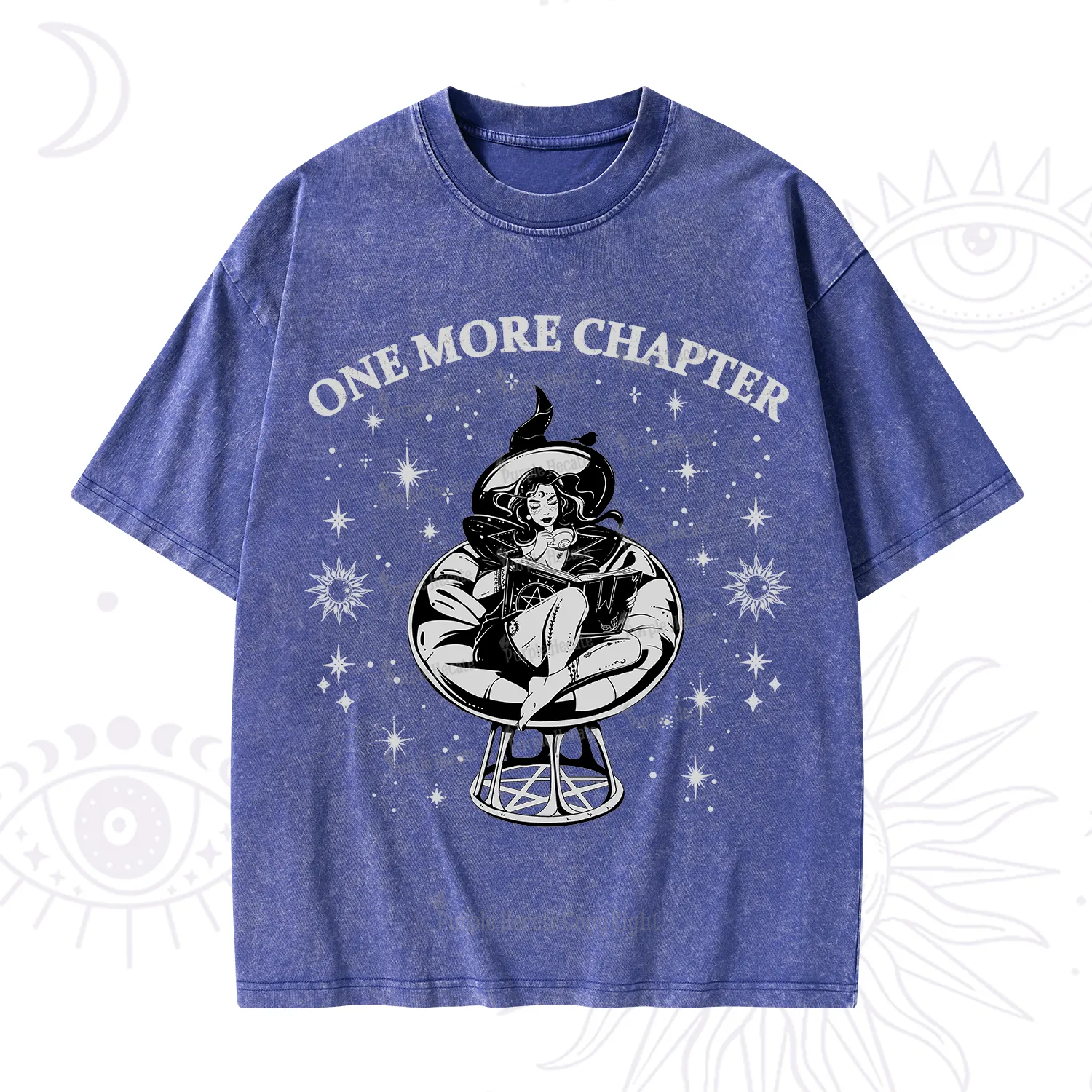 Purplehecate One More Chapter Books Washed T-Shirt