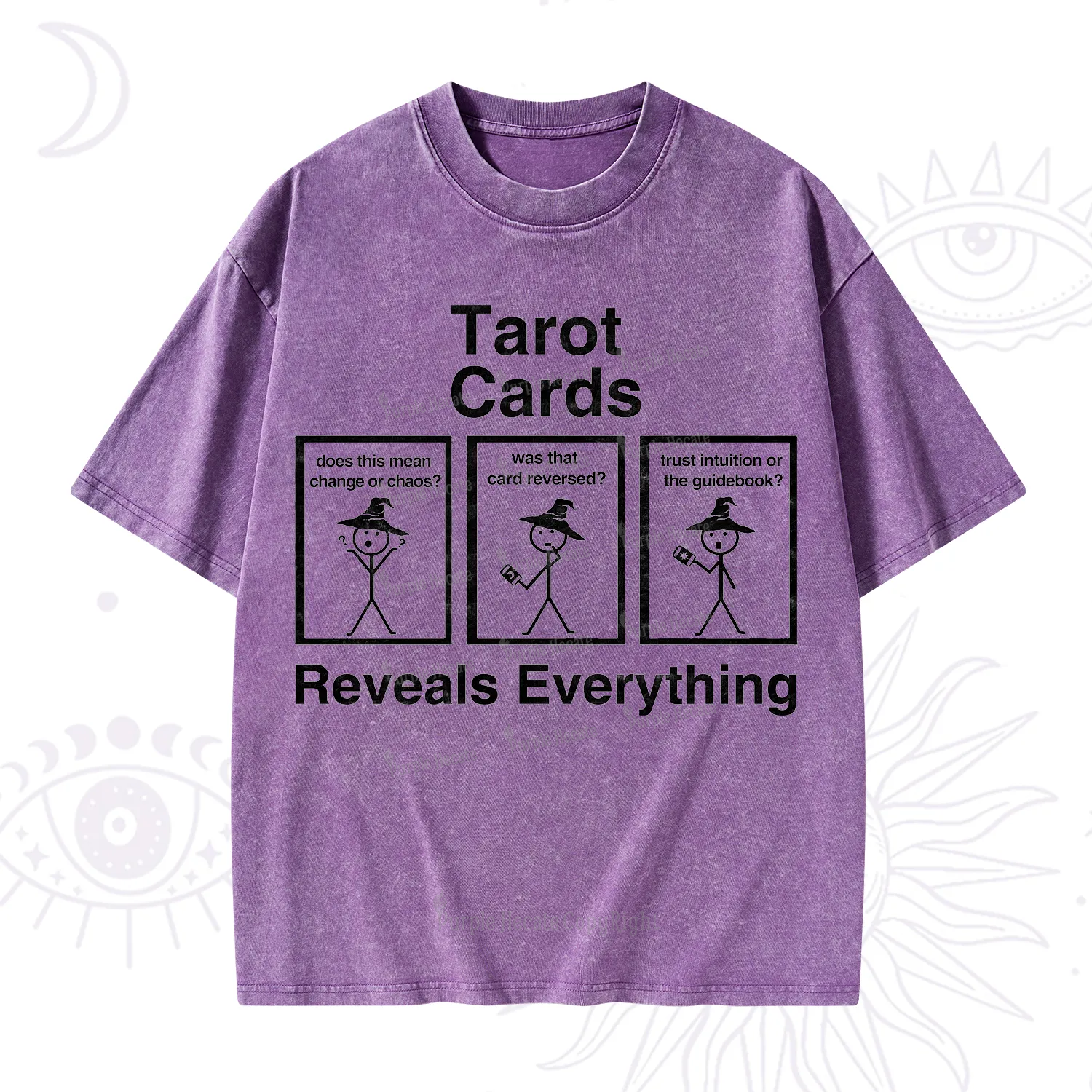 Purplehecate Tarot Card Reveals Everything Washed T-Shirt