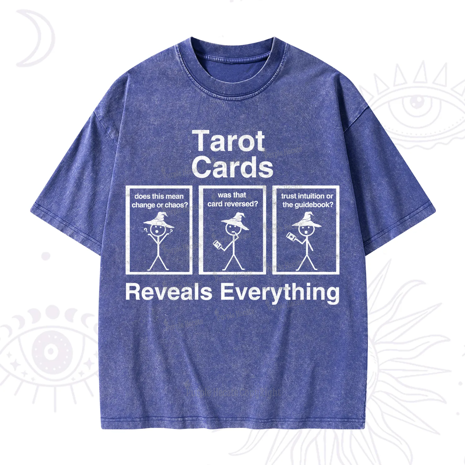 Purplehecate Tarot Card Reveals Everything Washed T-Shirt