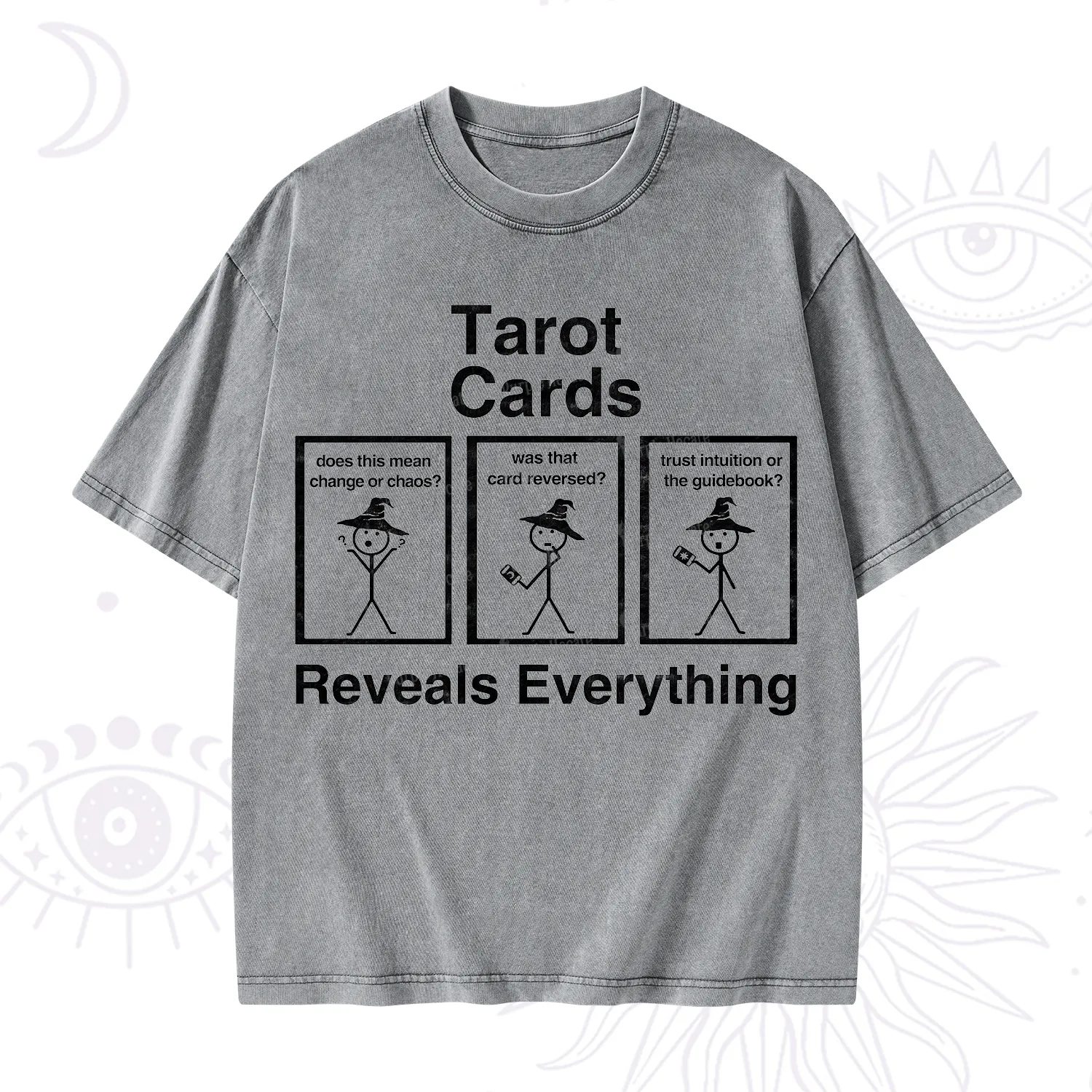 Purplehecate Tarot Card Reveals Everything Washed T-Shirt