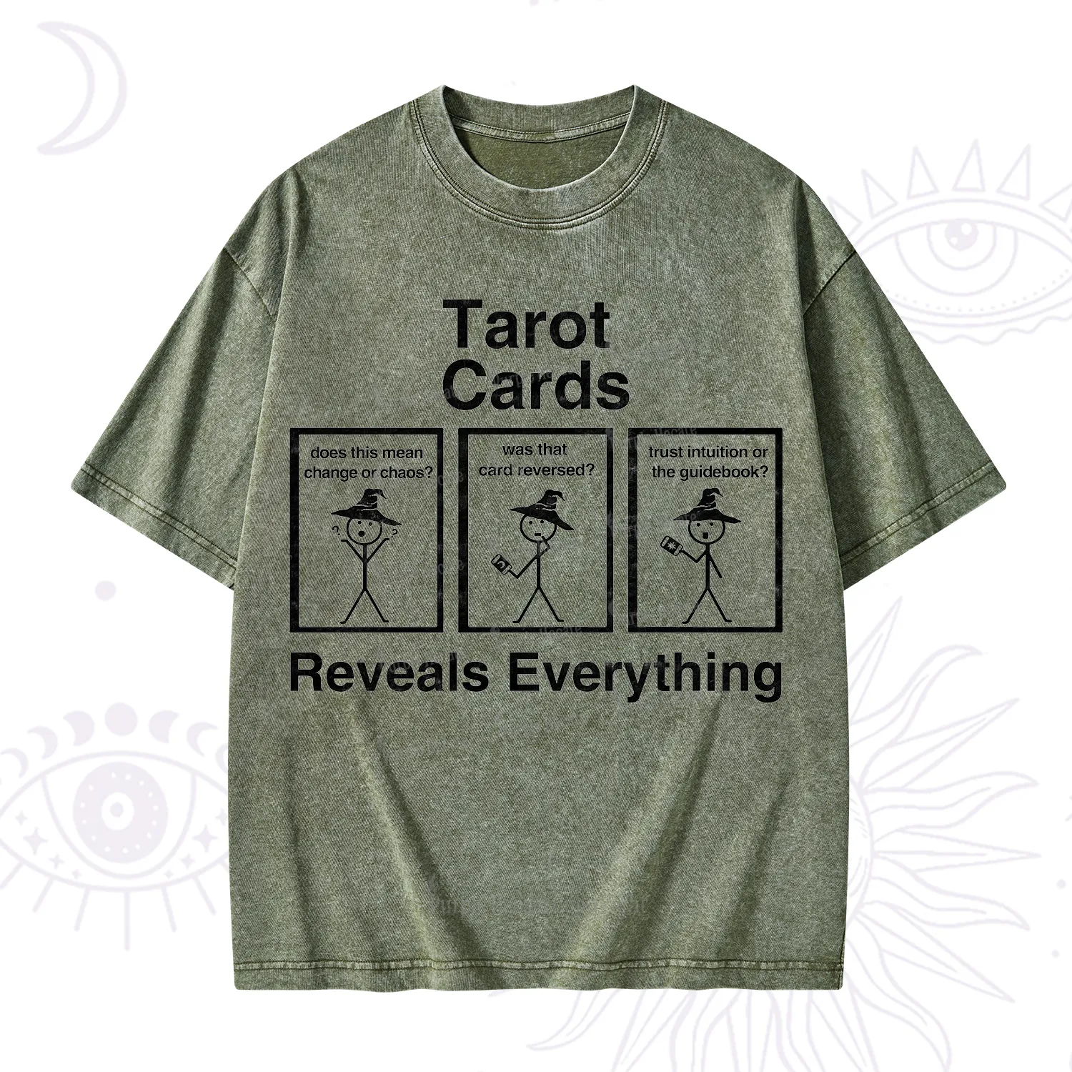 Purplehecate Tarot Card Reveals Everything Washed T-Shirt