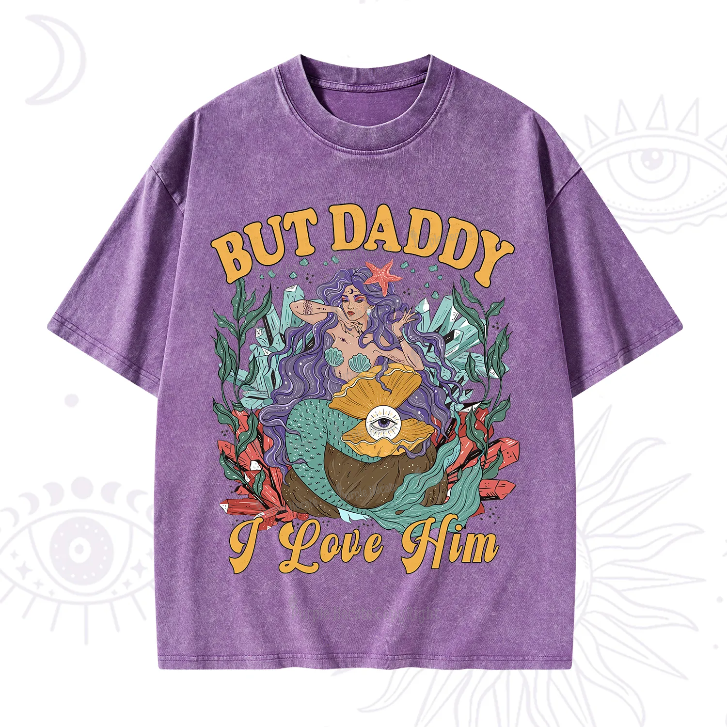 Purplehecate But Daddy I Love Him Washed T-Shirt