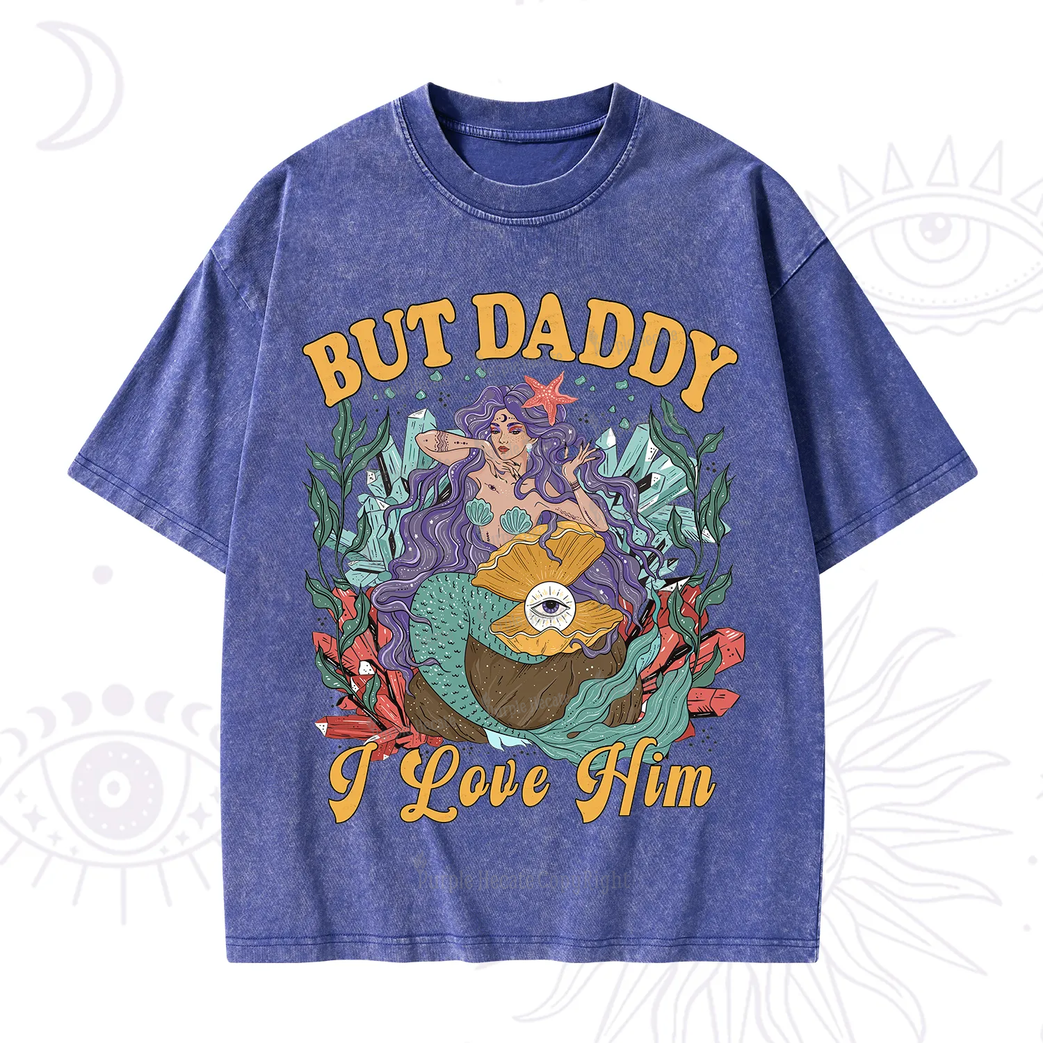 Purplehecate But Daddy I Love Him Washed T-Shirt