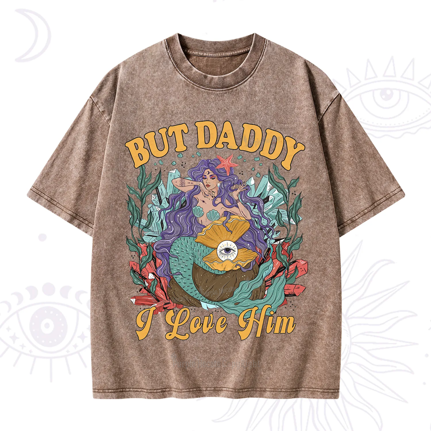 Purplehecate But Daddy I Love Him Washed T-Shirt