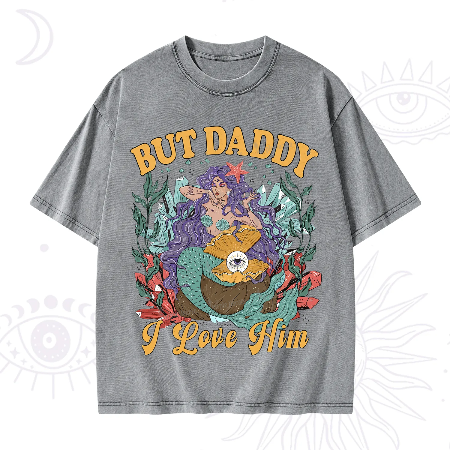 Purplehecate But Daddy I Love Him Washed T-Shirt