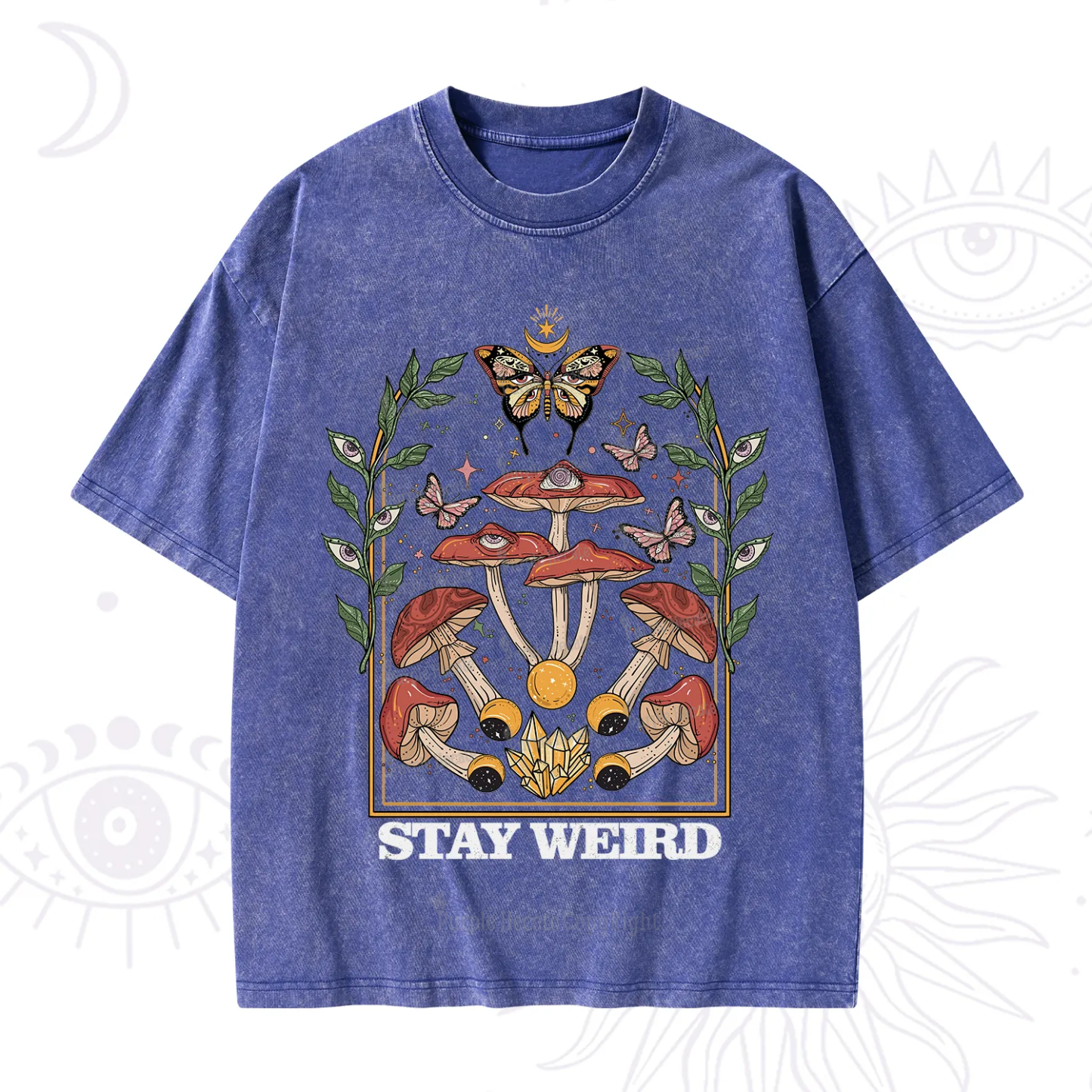 Purplehecate Stay Weird Washed T-Shirt