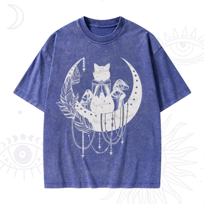 Purplehecate Hecate's Triple Moon Washed T-Shirt