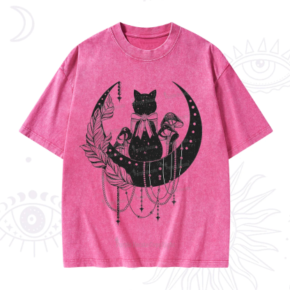 Purplehecate Hecate's Triple Moon Washed T-Shirt