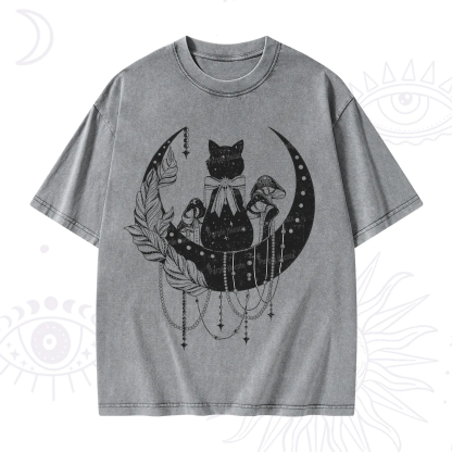 Purplehecate Hecate's Triple Moon Washed T-Shirt