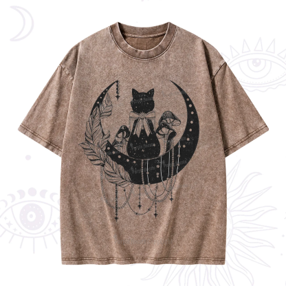 Purplehecate Hecate's Triple Moon Washed T-Shirt
