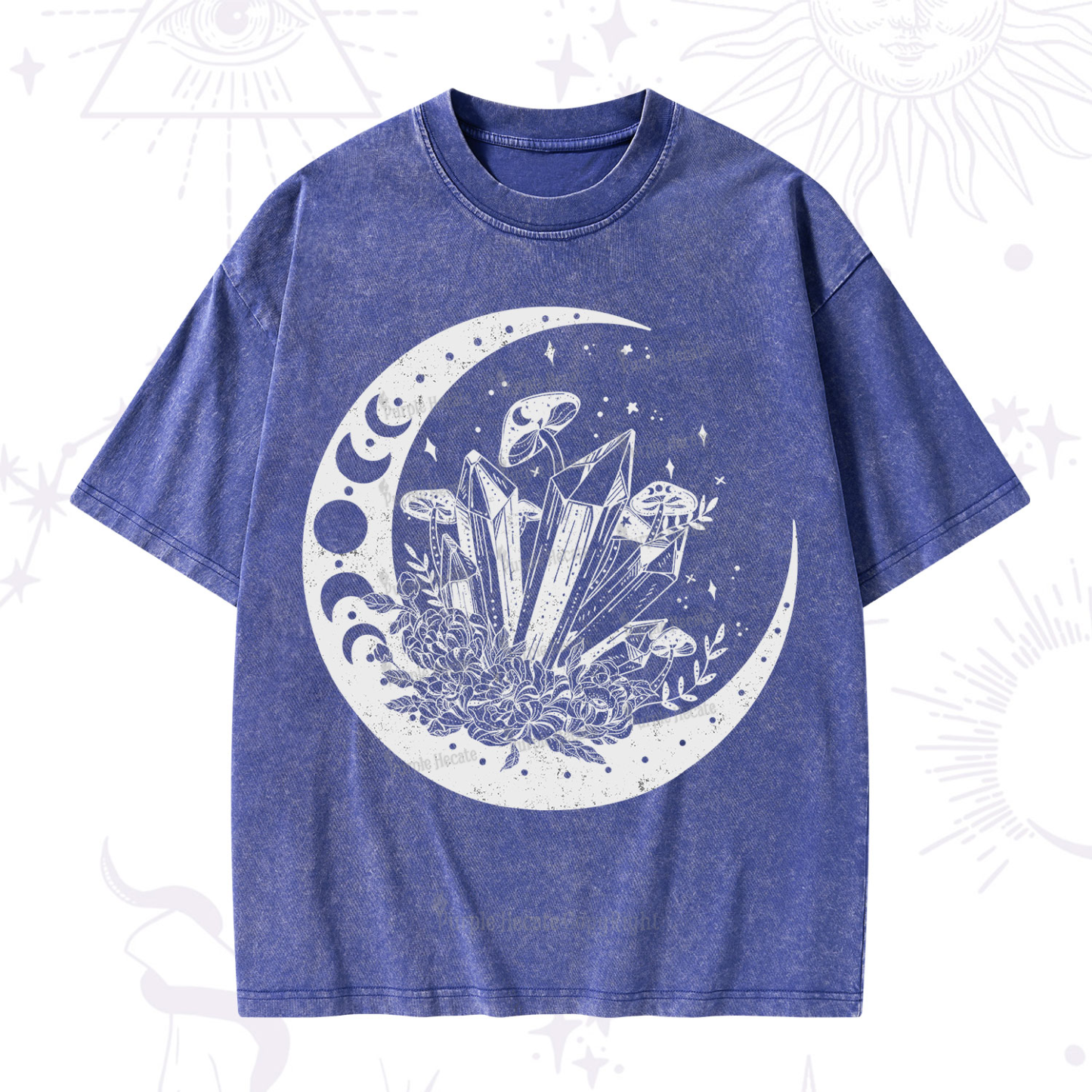Purplehecate Moonshine and Crystal Washed T-Shirt
