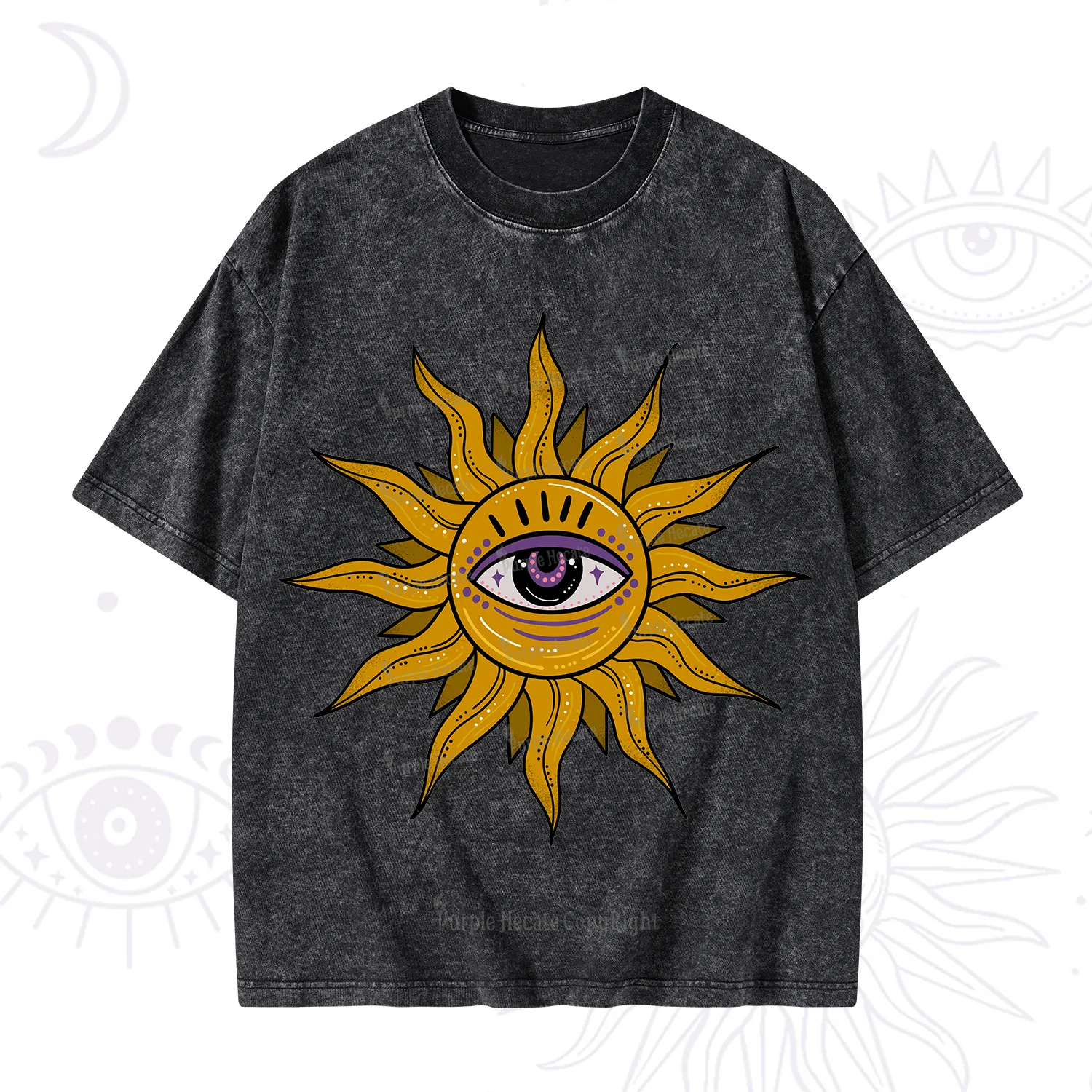 Purplehecate Eye of the Sun Washed T-Shirt