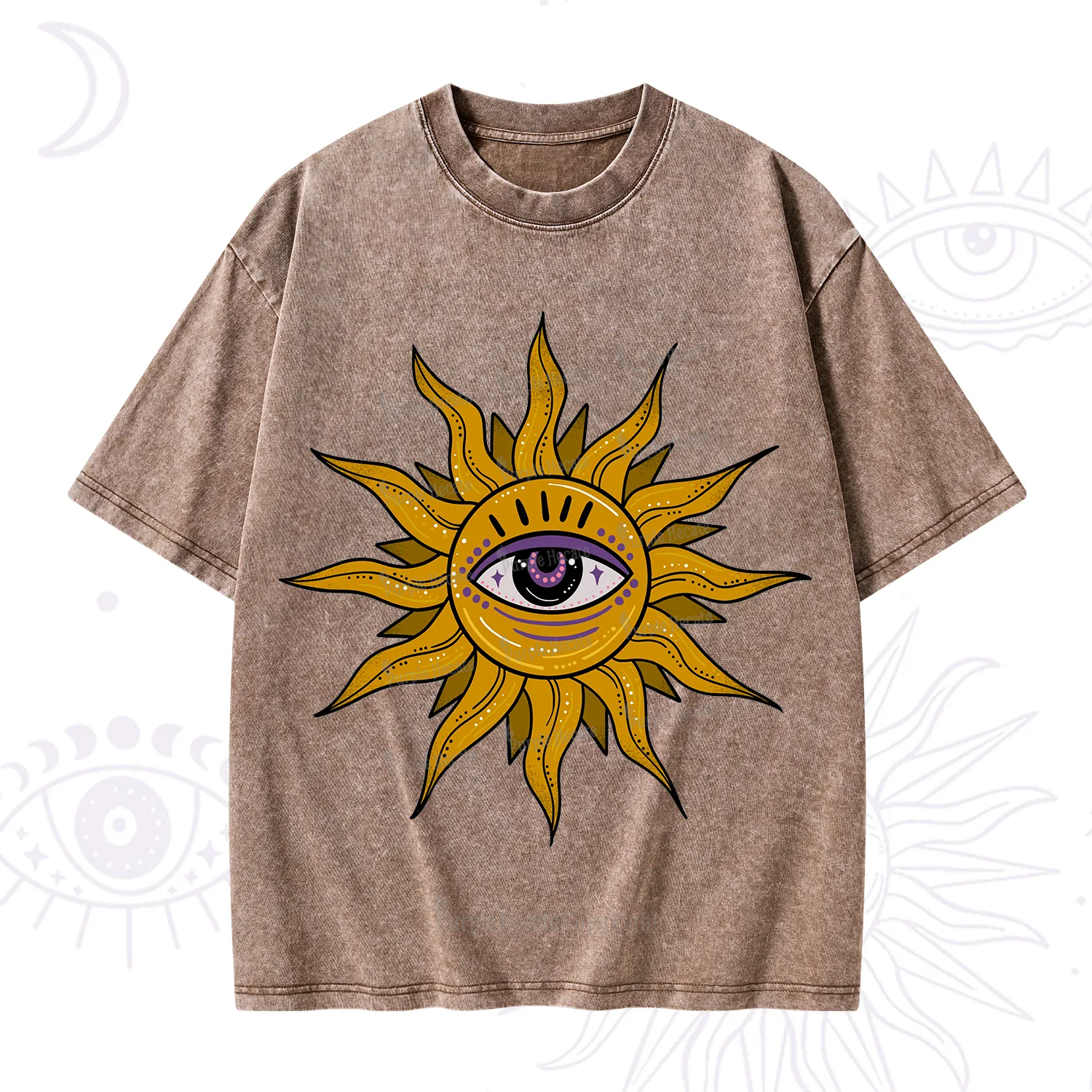 Purplehecate Eye of the Sun Washed T-Shirt