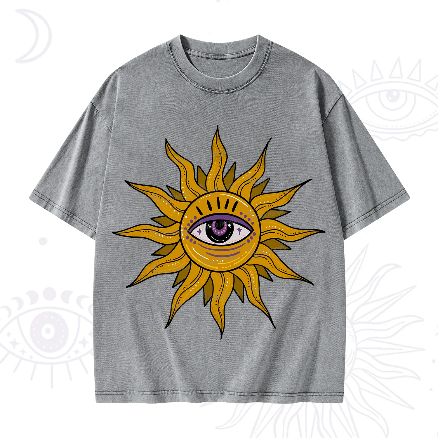 Purplehecate Eye of the Sun Washed T-Shirt