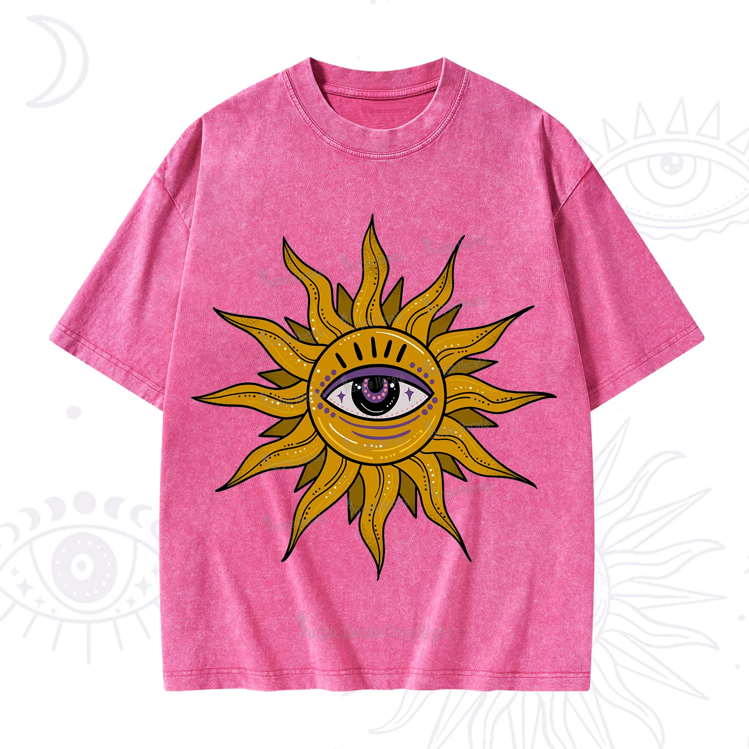 Purplehecate Eye of the Sun Washed T-Shirt
