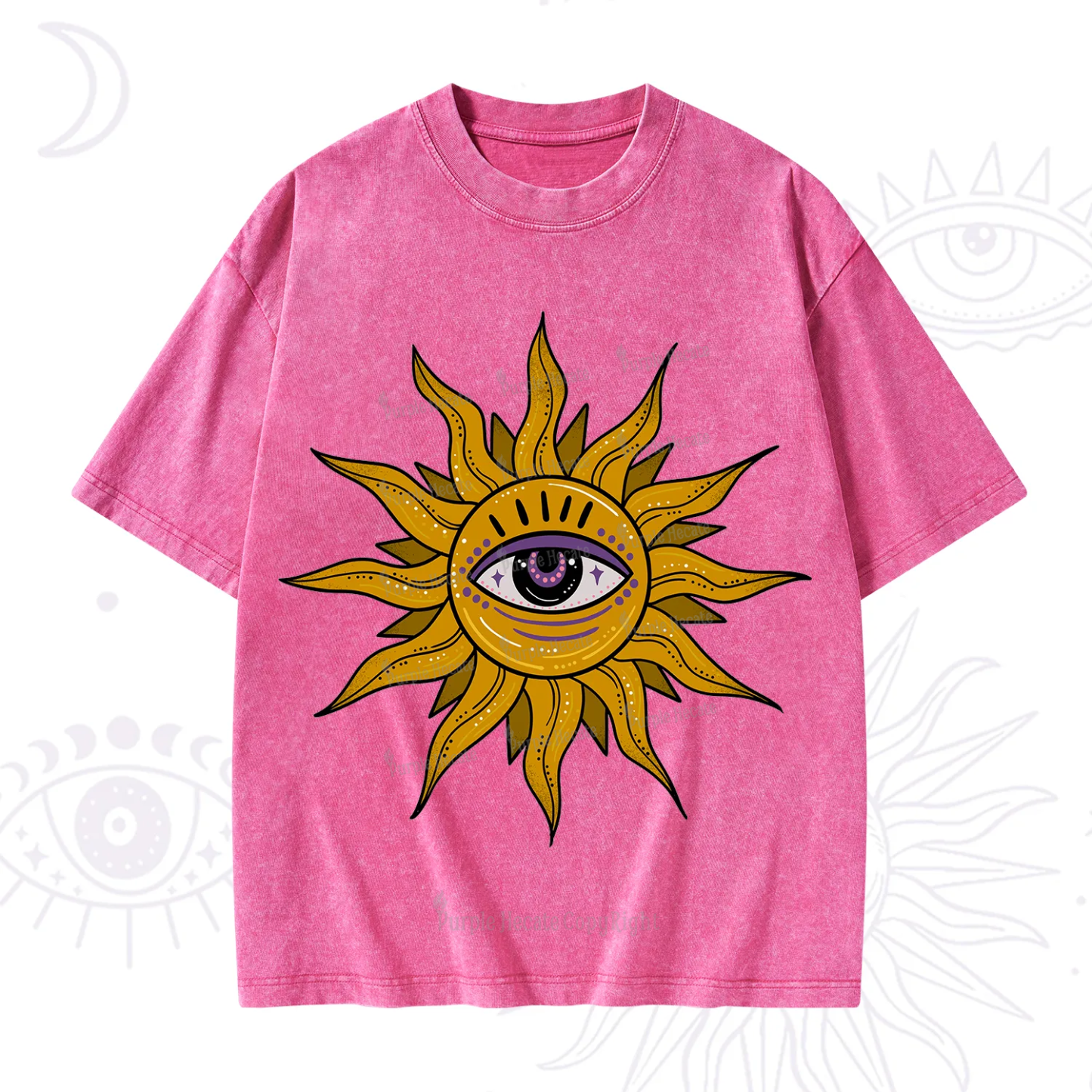 Purplehecate Eye of the Sun Washed T-Shirt