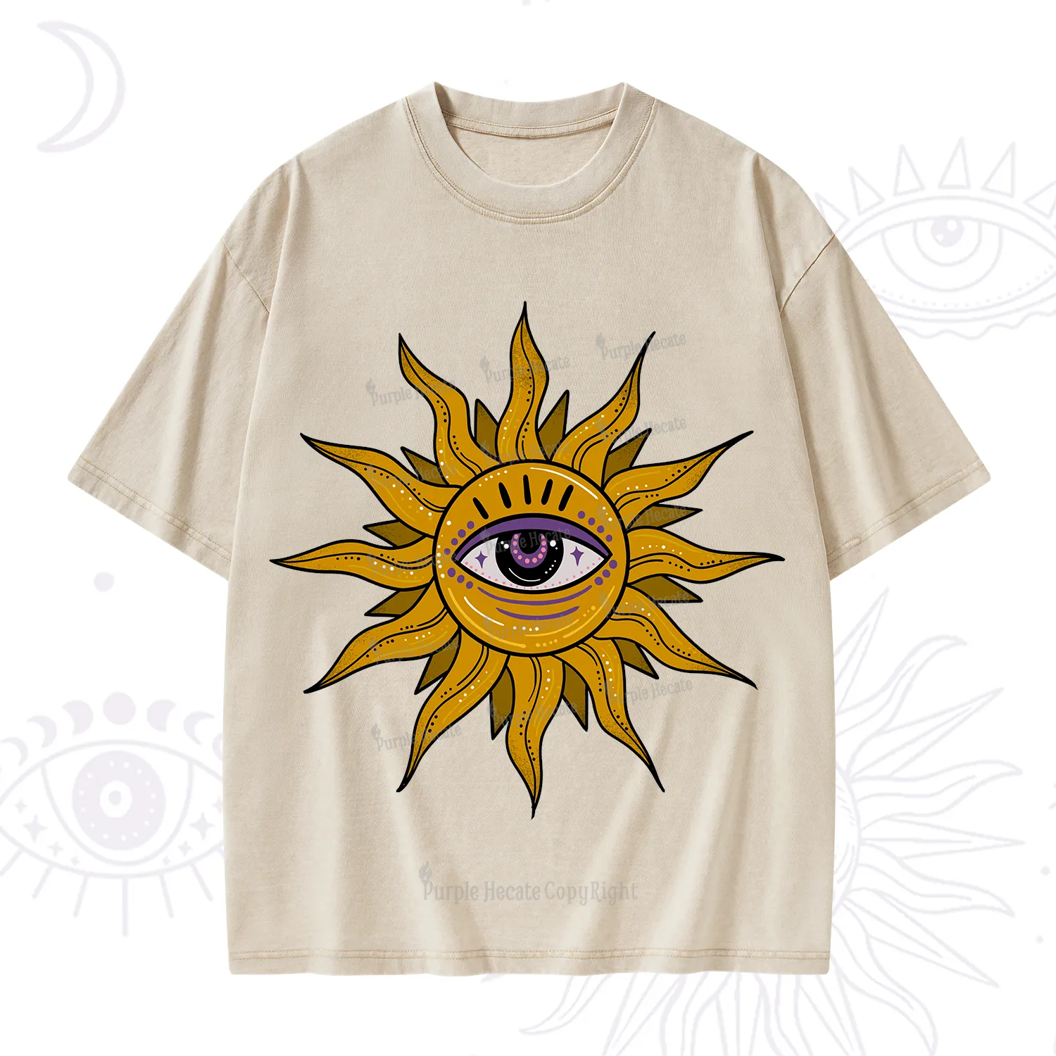 Purplehecate Eye of the Sun Washed T-Shirt