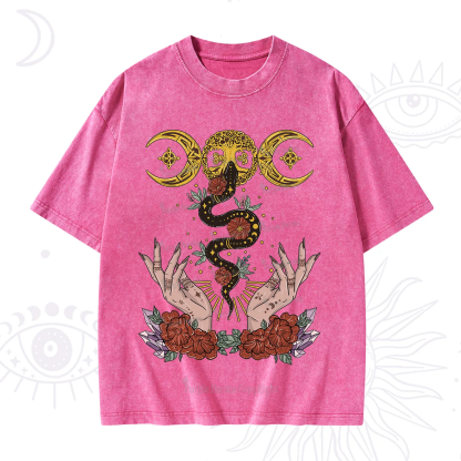 Purplehecate Lunar Bloom Washed T-Shirt