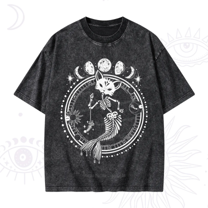 Purplehecate Purr-maid Prophecy Washed T-Shirt