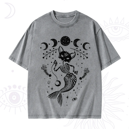 Purplehecate Purr-maid Tales Washed T-Shirt