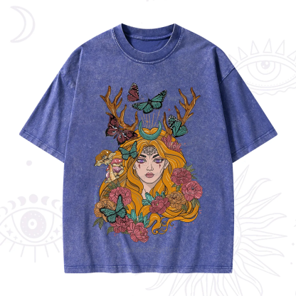 Purplehecate Butterfly Flutter Washed T-Shirt