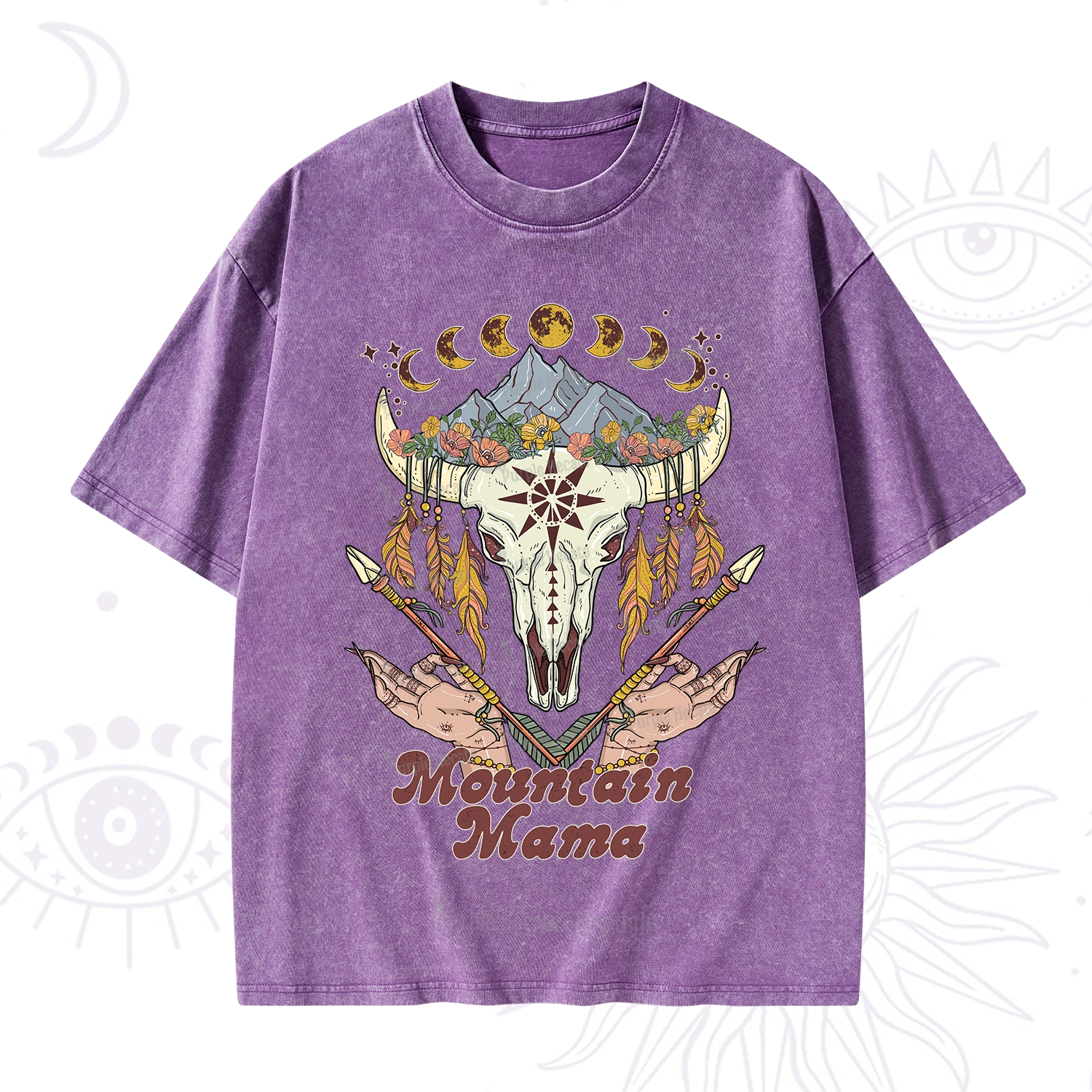Purplehecate Mountain Mama Washed T-Shirt