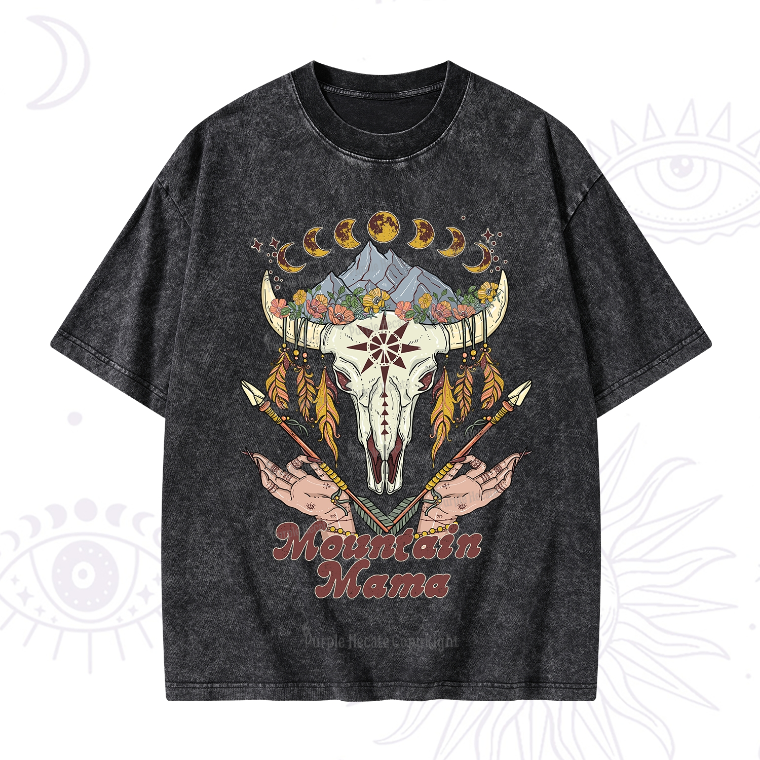 Purplehecate Mountain Mama Washed T-Shirt