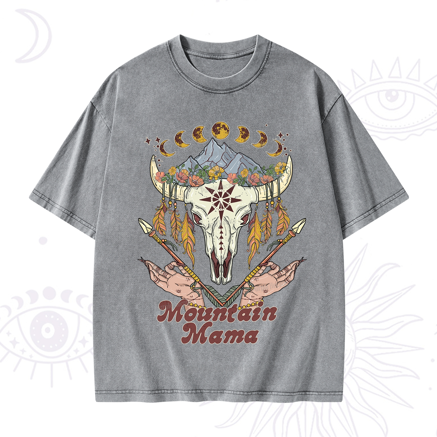 Purplehecate Mountain Mama Washed T-Shirt