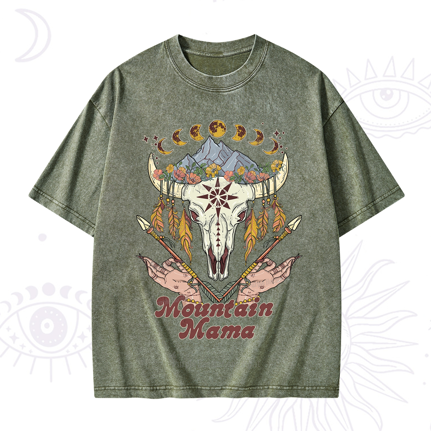 Purplehecate Mountain Mama Washed T-Shirt