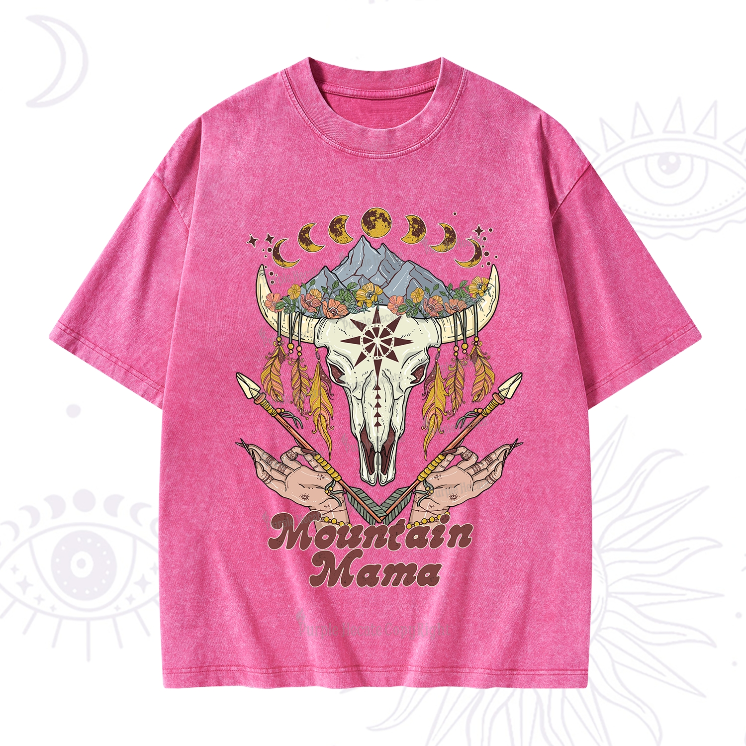 Purplehecate Mountain Mama Washed T-Shirt