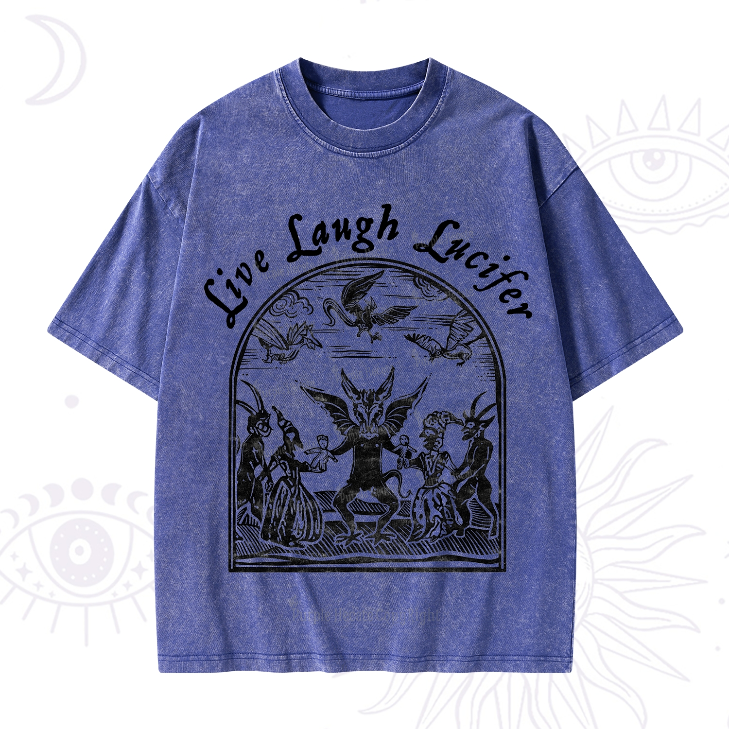 Purplehecate Live Laugh Lucifer Washed T-Shirt
