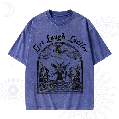 Purplehecate Live Laugh Lucifer Washed T-Shirt