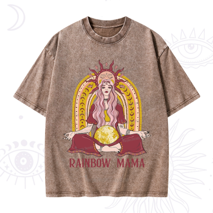 Purplehecate Rainbow Mama Washed T-Shirt