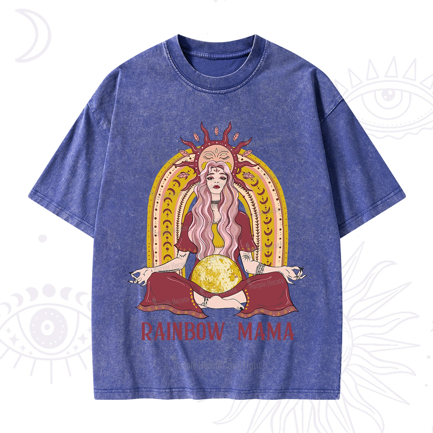 Purplehecate Rainbow Mama Washed T-Shirt