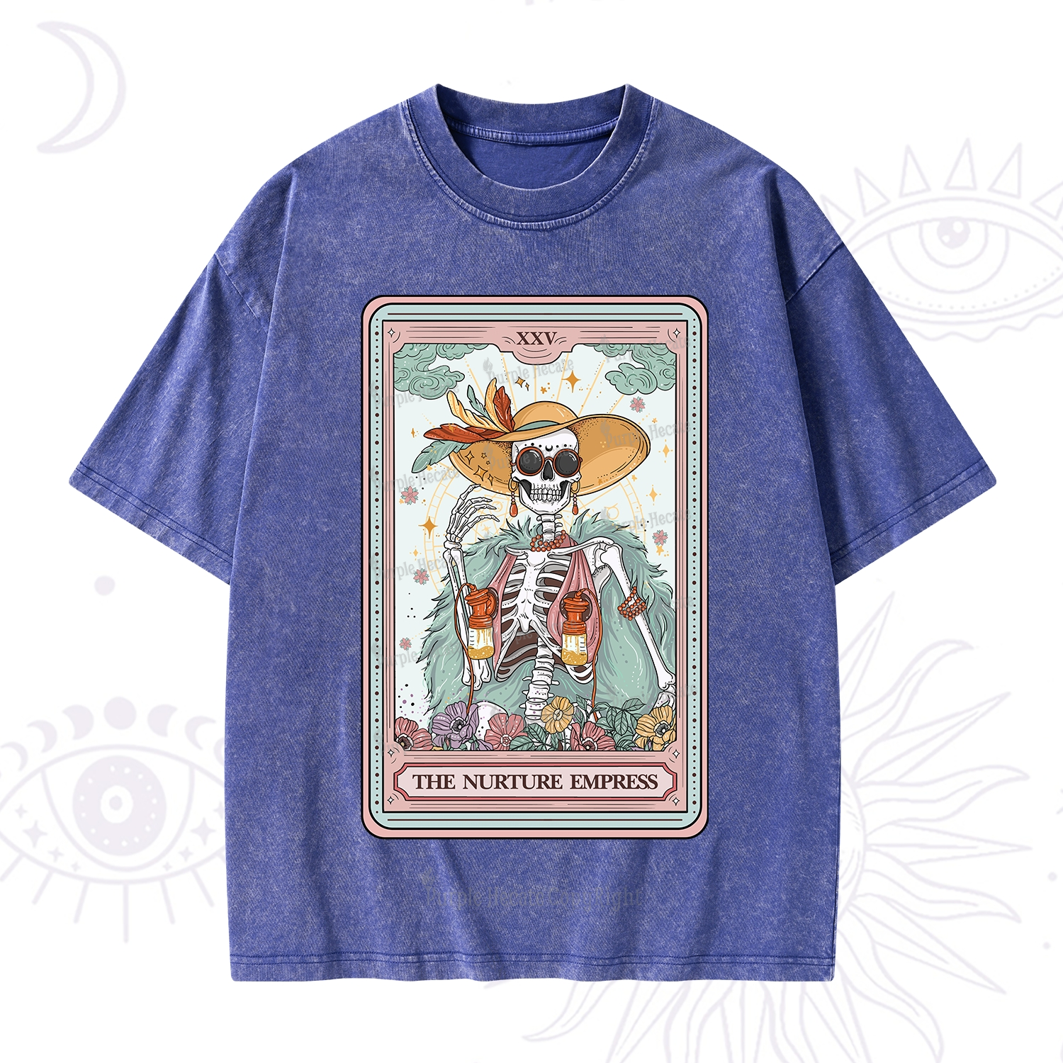 Purplehecate The Breast Pump Tarot Washed T-Shirt