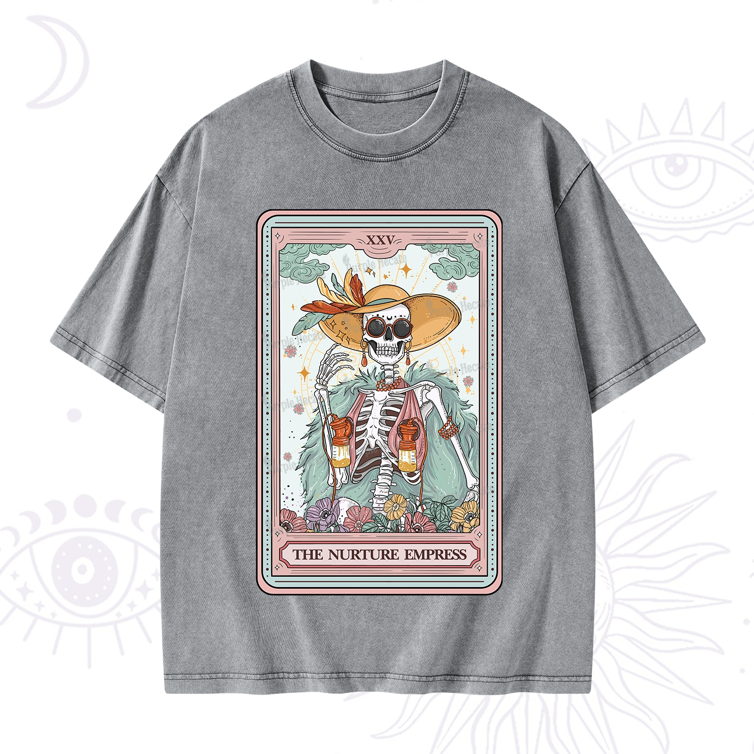 Purplehecate The Breast Pump Tarot Washed T-Shirt