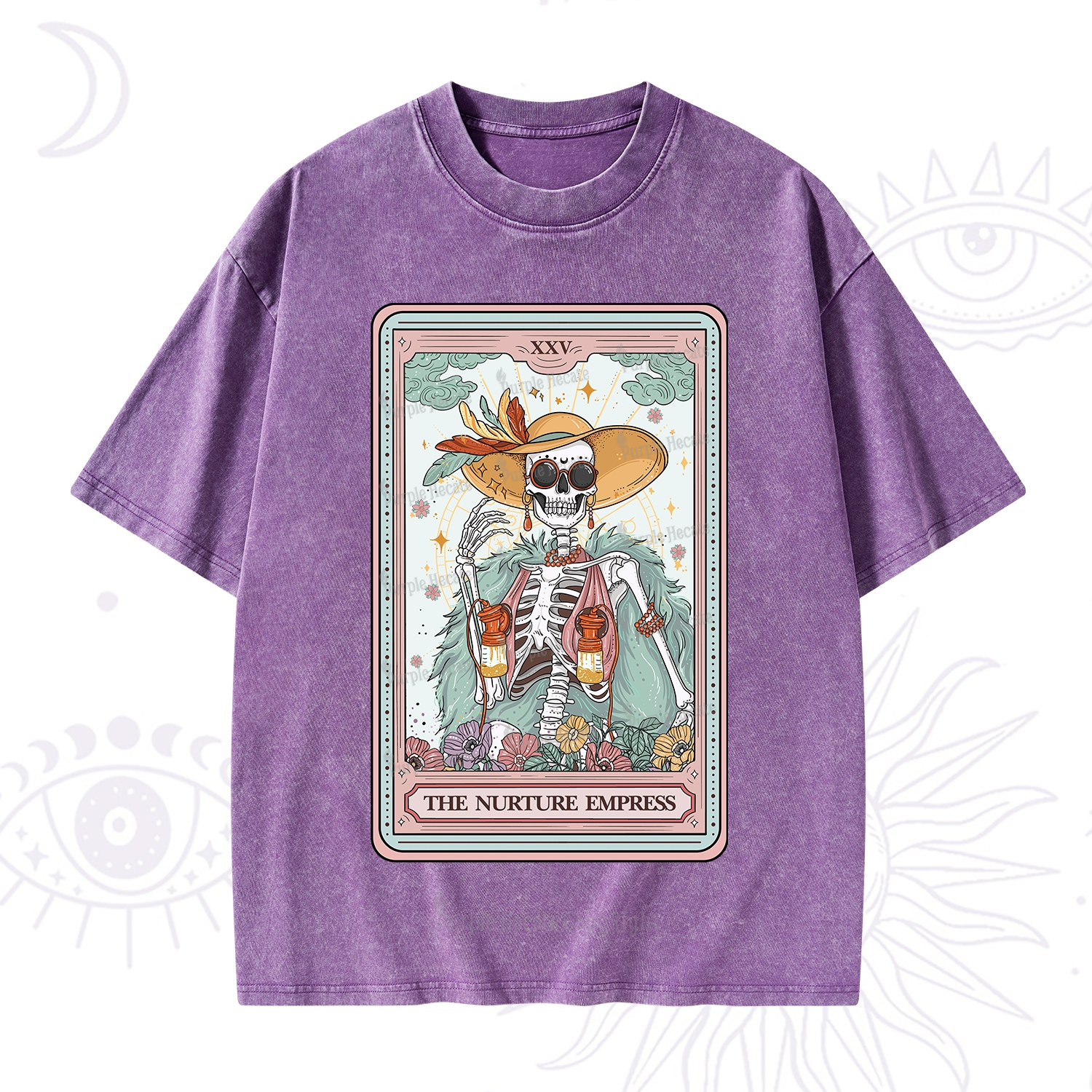 Purplehecate The Breast Pump Tarot Washed T-Shirt