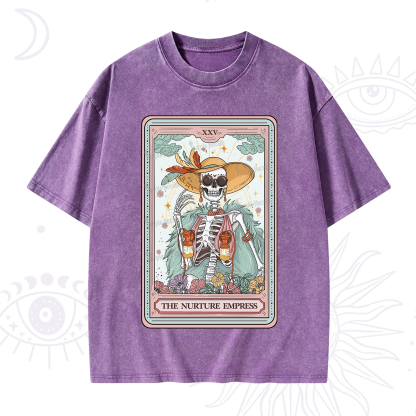 Purplehecate The Breast Pump Tarot Washed T-Shirt