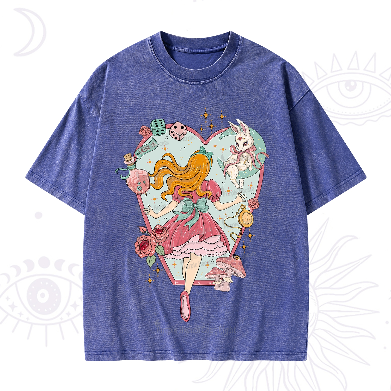 Purplehecate Alice's Secret Garden Washed T-Shirt