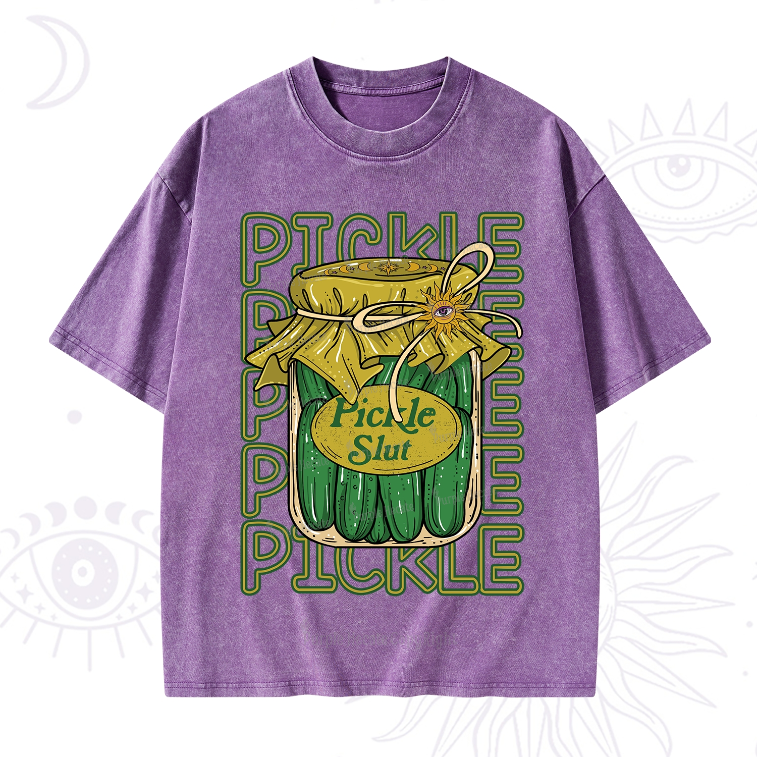 Purplehecate Pickle Slut Washed T-Shirt