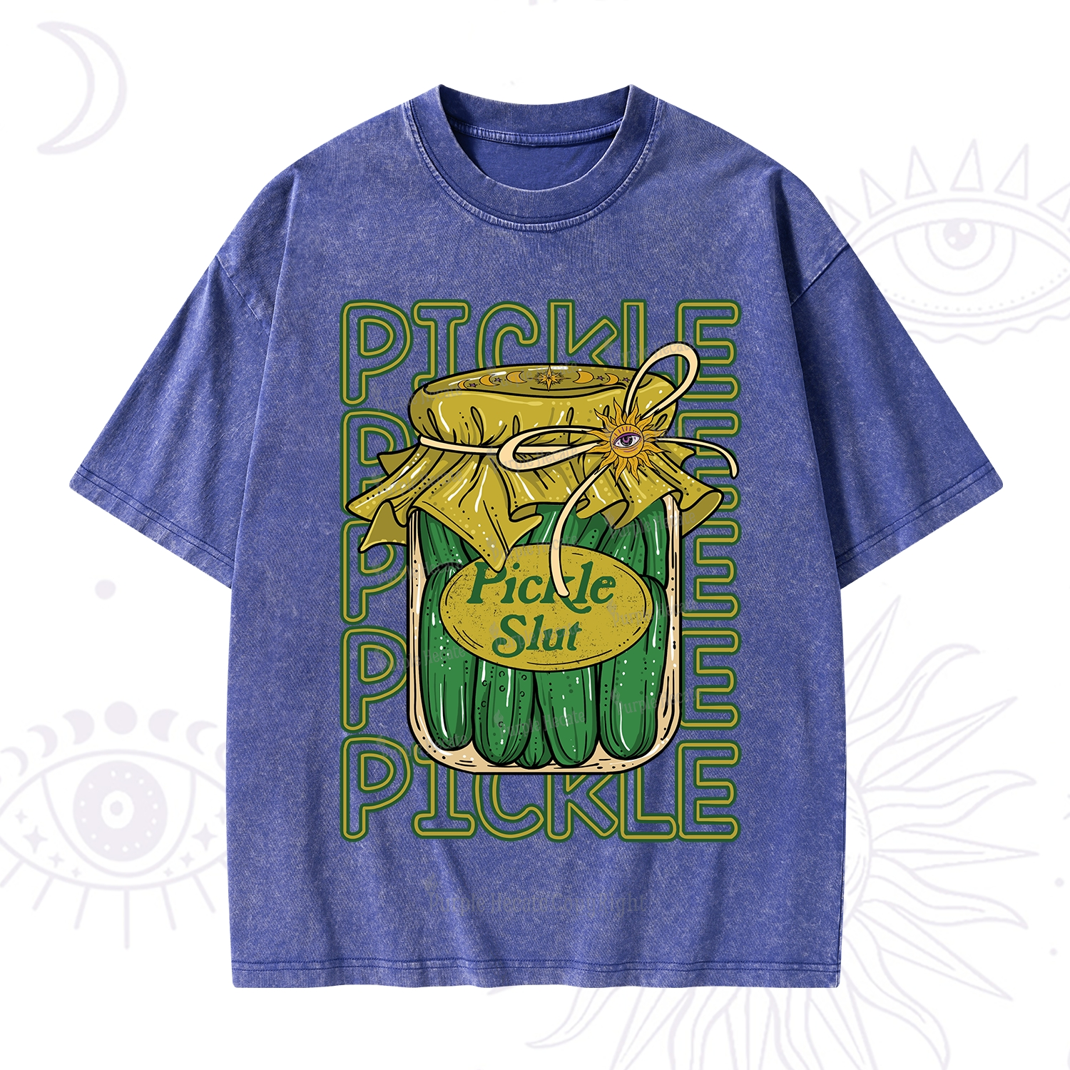 Purplehecate Pickle Slut Washed T-Shirt