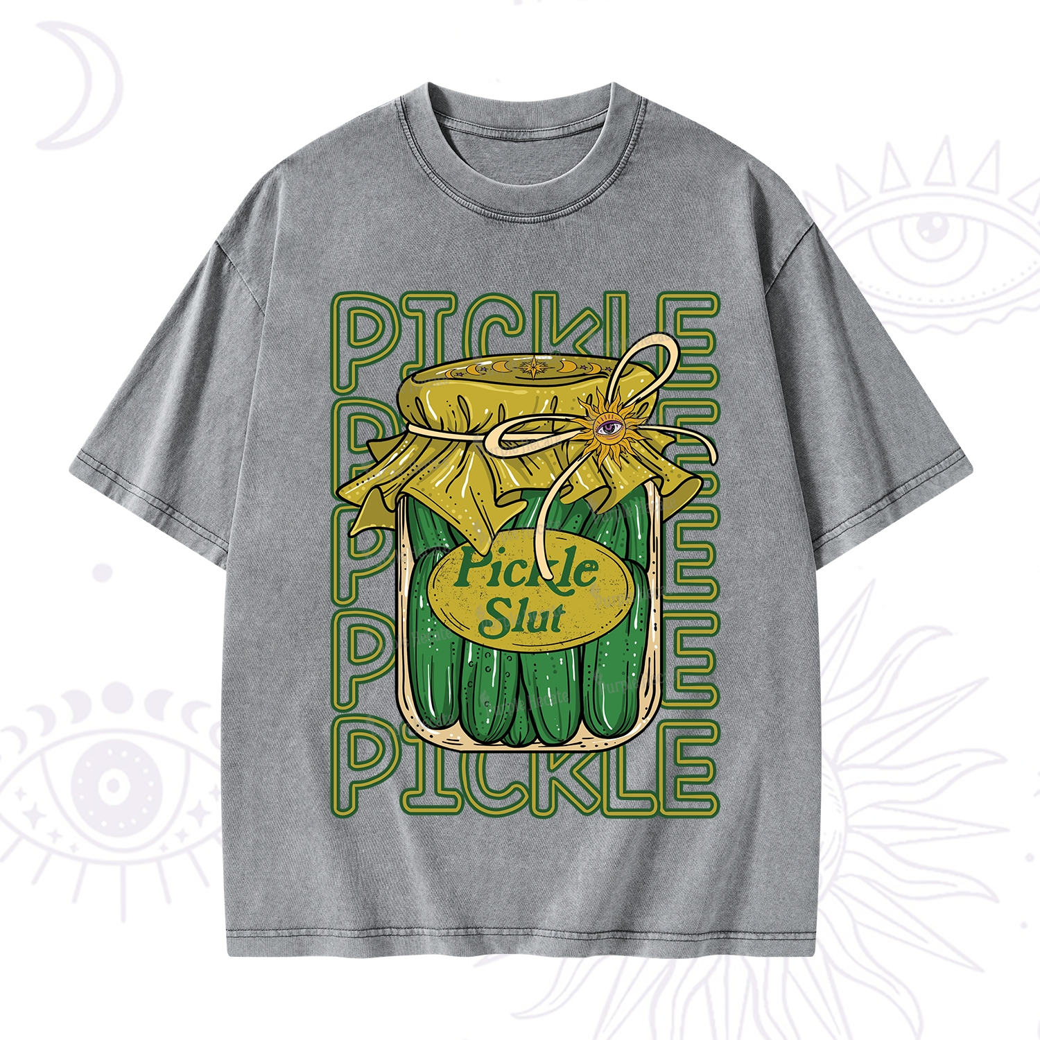 Purplehecate Pickle Slut Washed T-Shirt