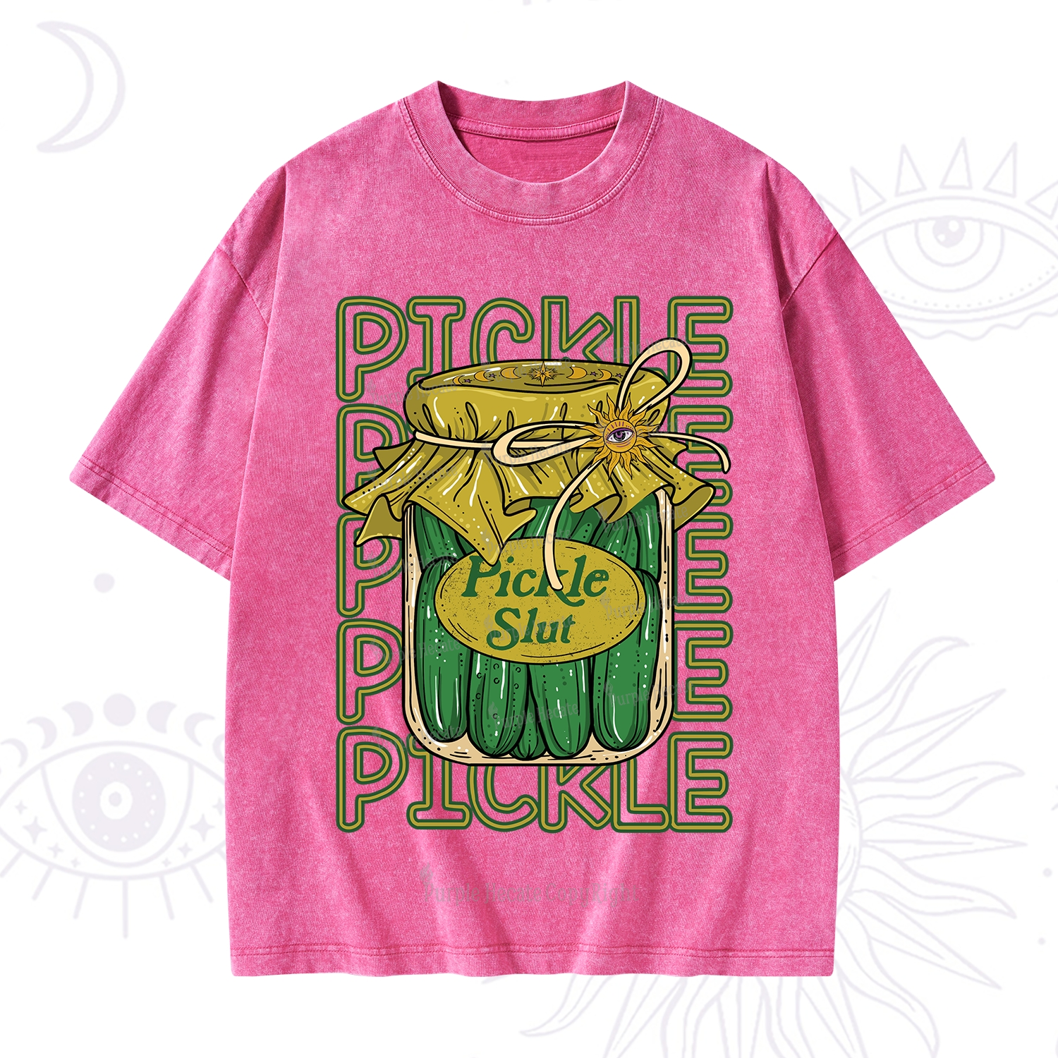 Purplehecate Pickle Slut Washed T-Shirt
