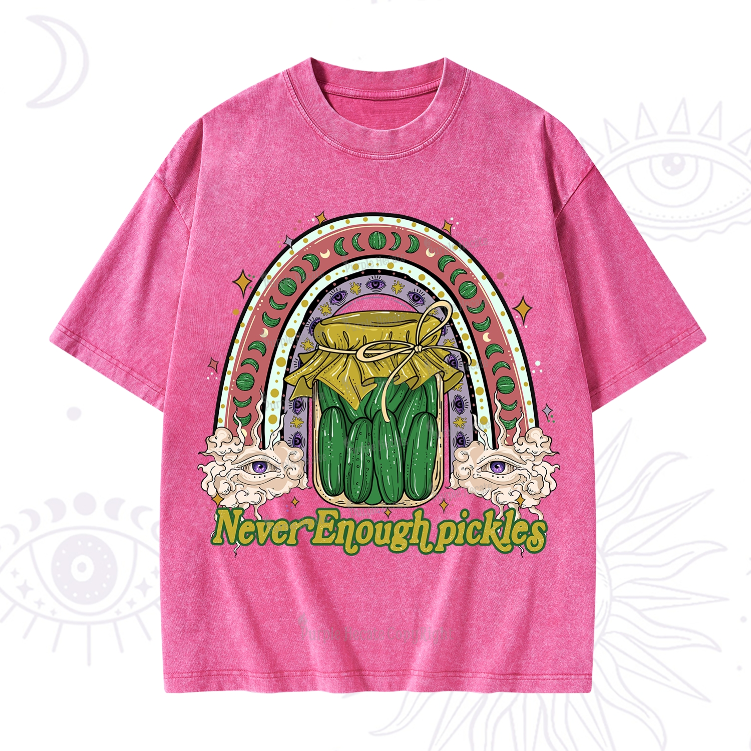 Purplehecate Never Enough Pickles Washed T-Shirt