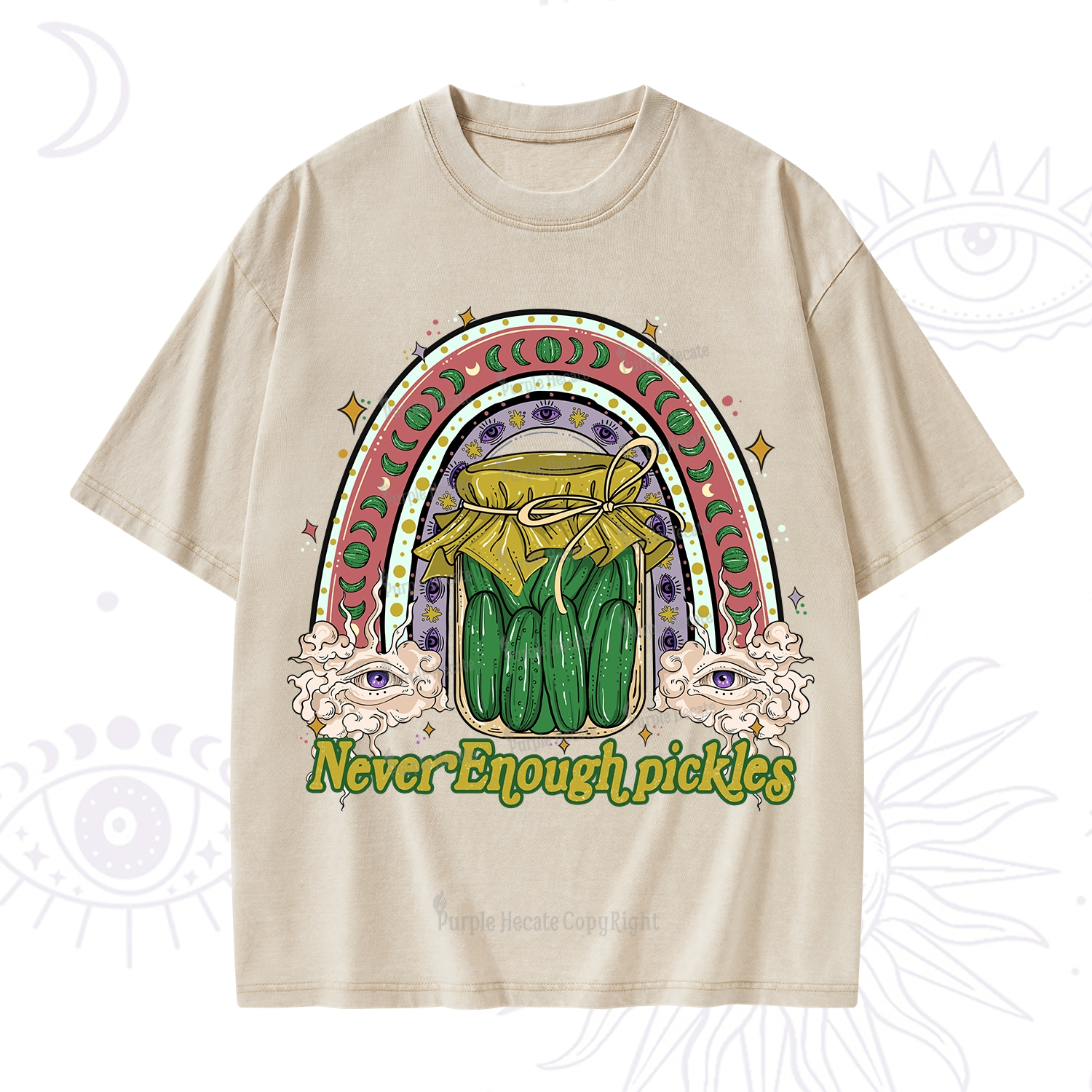 Purplehecate Never Enough Pickles Washed T-Shirt