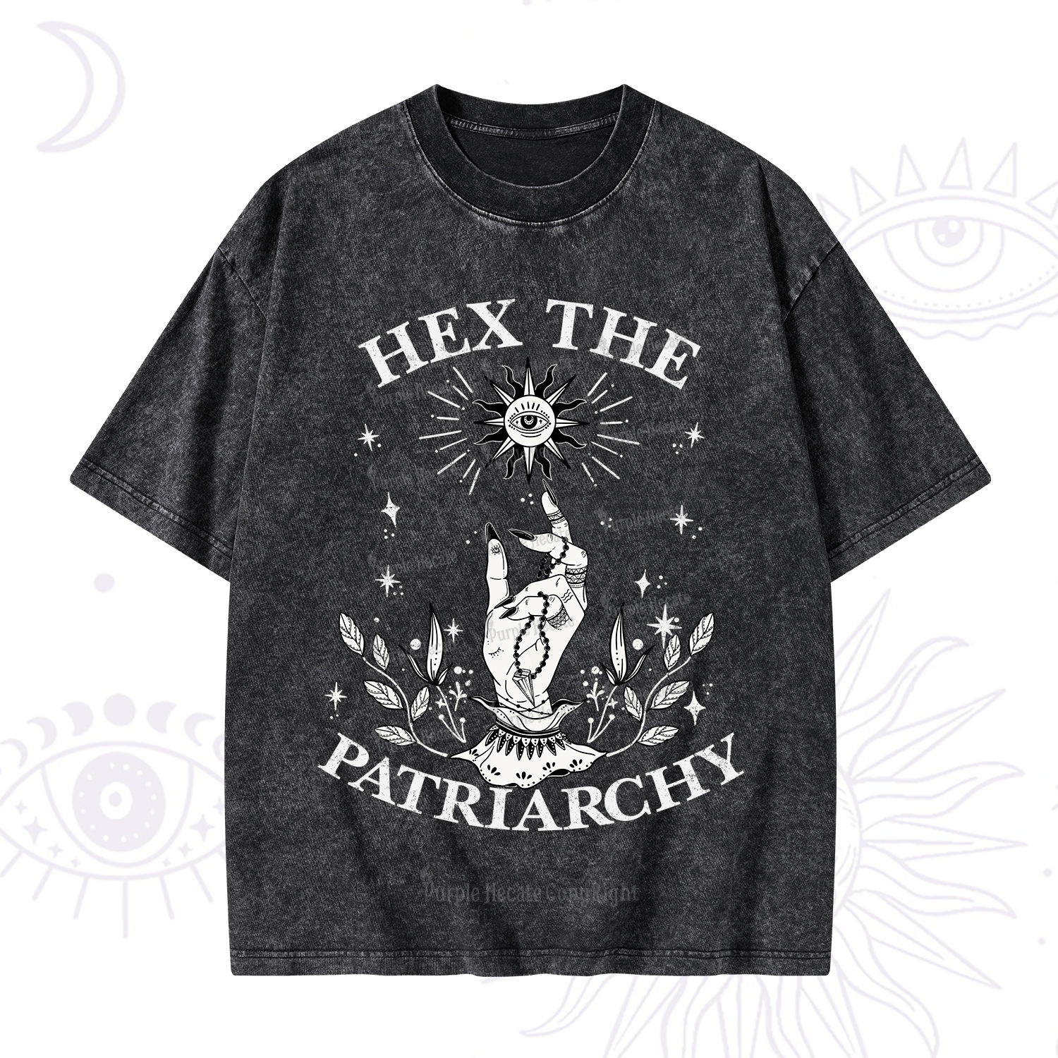 Purplehecate Smash The Patriarchy Washed T-Shirt