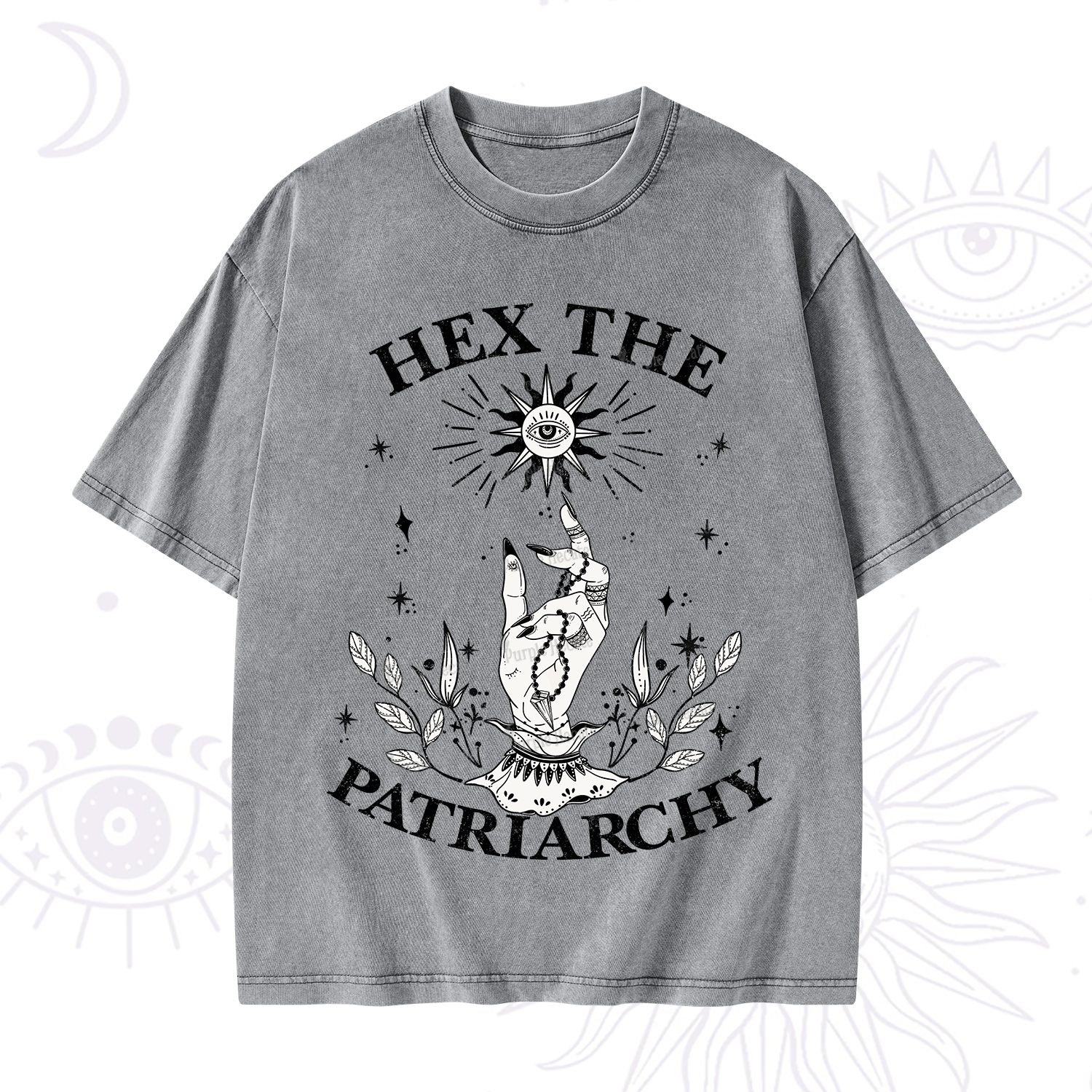 Purplehecate Smash The Patriarchy Washed T-Shirt