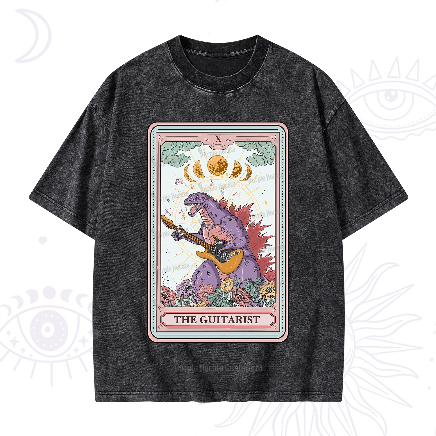 Purplehecate The Guitarist Tarot Washed T-Shirt